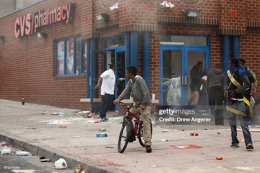 Protests in Baltimore After Funeral Held For Baltimore Man Who Died While In Police Custody