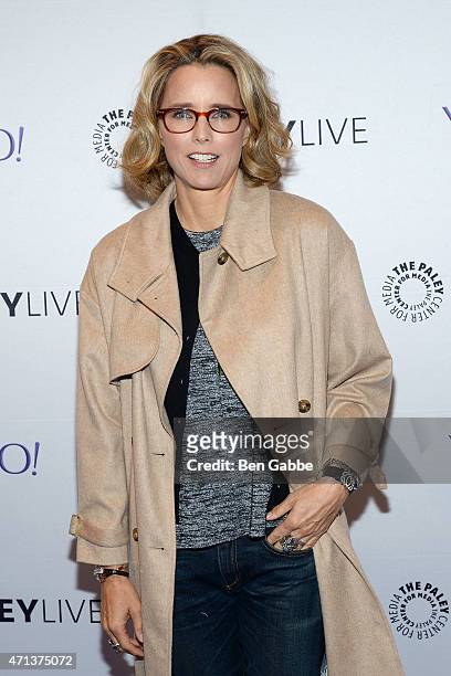 Actress Tea Leoni attends an evening with "Madame Secretary" at the Paley Center For Media on April 27, 2015 in New York City.