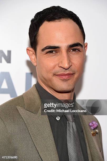 Fashion designer Zac Posen attends the 42nd Chaplin Award Gala at Alice Tully Hall, Lincoln Center on April 27, 2015 in New York City.