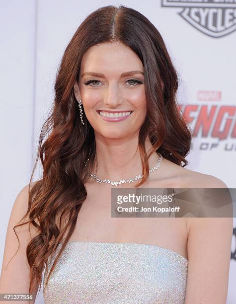 Lydia Hearst arrives at the Los Angeles Premiere Marvel's "Avengers Age Of Ultron" at Dolby Theatre on April 13, 2015 in Hollywood, California.