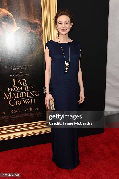Actress Carey Mulligan attends the New York special screening of "Far From The Madding Crowd" at The Paris Theatre on April 27, 2015 in New York City.