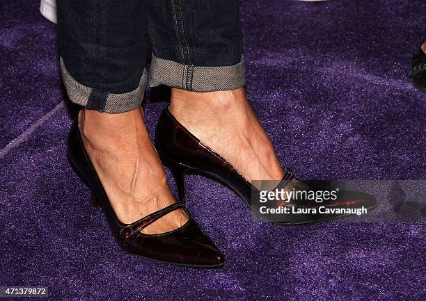 Tea Leoni, shoe detail, attends The Paley Center For Media Presents An Evening With "Madame Secretary" at Paley Center For Media on April 27, 2015 in...