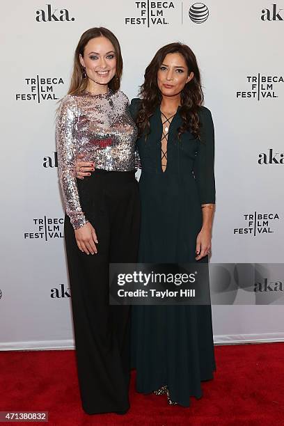 Actress Olivia Wilde and director Reed Morano attend the world premiere of 'Meadowland' during 2015 Tribeca Film Festival at SVA Theater 1 on April...