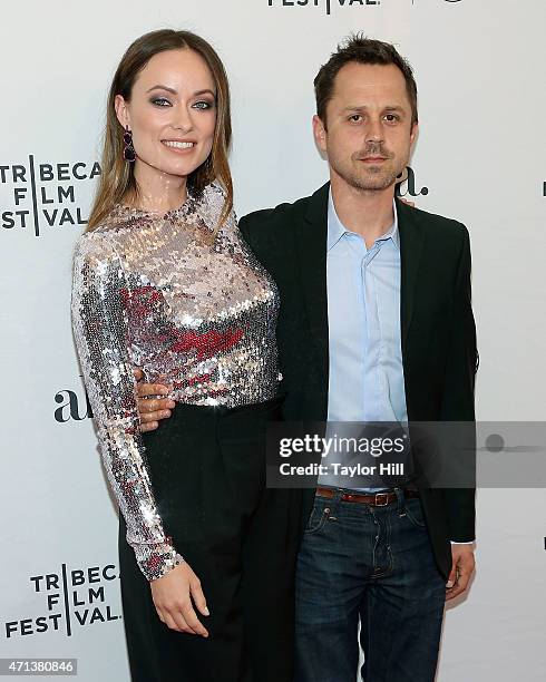 Actors Olivia Wilde and Giovanni Ribisi attends the world premiere of 'Meadowland' during 2015 Tribeca Film Festival at SVA Theater 1 on April 17,...