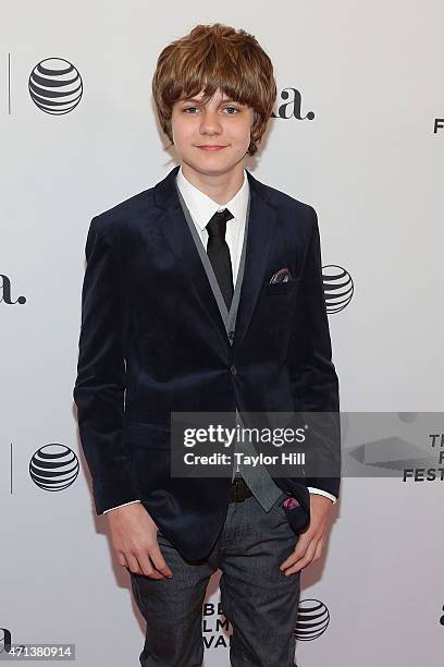 Actor Ty Simpkins attends the world premiere of 'Meadowland' during 2015 Tribeca Film Festival at SVA Theater 1 on April 17, 2015 in New York City.