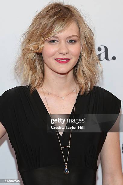 Actress Ryan Simpkins attends the world premiere of 'Meadowland' during 2015 Tribeca Film Festival at SVA Theater 1 on April 17, 2015 in New York...