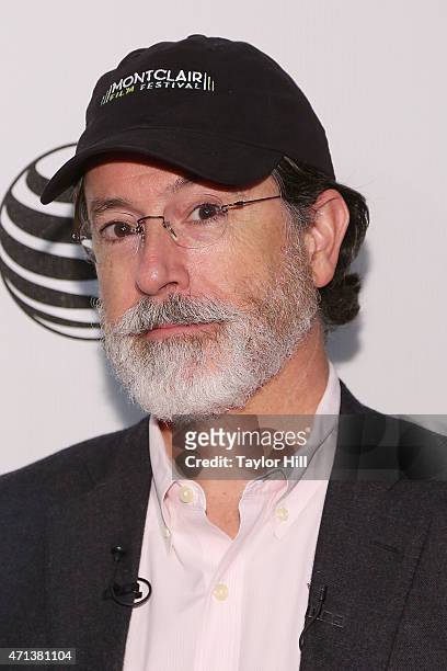 Stephen Colbert attends 2015 Tribeca Film Festival - Tribeca Talks: Directors Series: George Lucas with Stephen Colbert at BMCC Tribeca PAC on April...