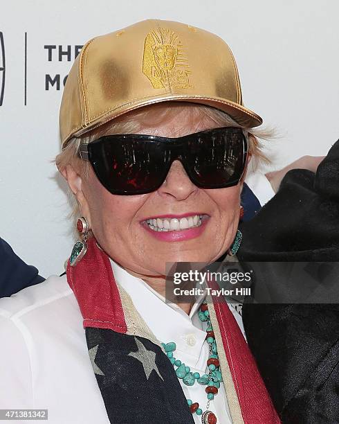 Actress Roseanne Barr attends the world premiere of "Roseanne for President!" during the 2015 Tribeca Film Festival at SVA Theatre 1 on April 18,...