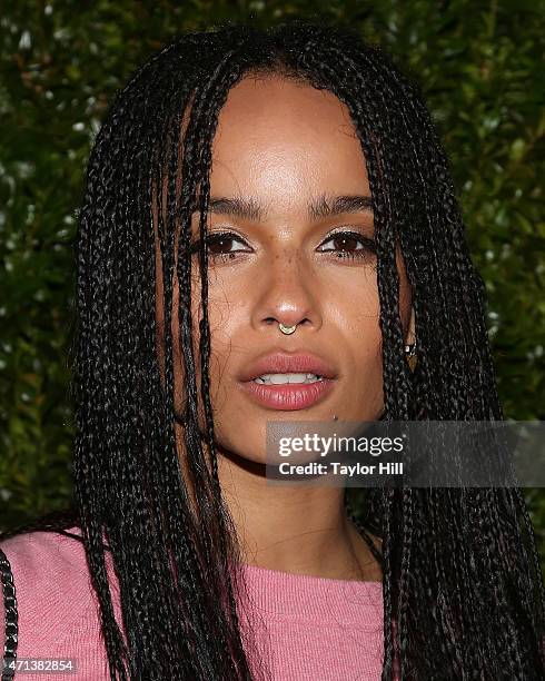 Actress Zoe Kravitz attends the 2015 Tribeca Film Festival Chanel Artists' Dinner at Balthazar on April 20, 2015 in New York City.