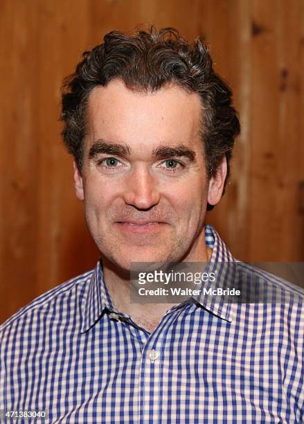 Brian d'Arcy James during the Original Broadway Cast Recording of 'Something Rotten' at MSR Recording Studio on April 27, 2015 in New York City.