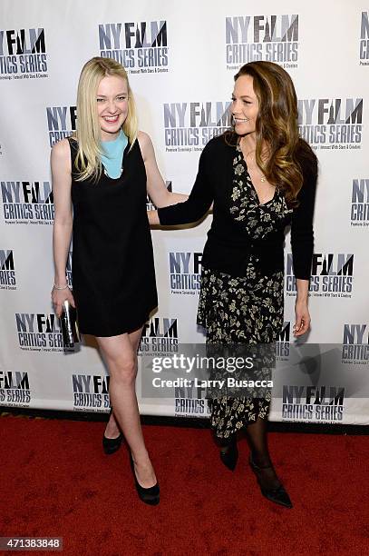 Actors Dakota Fanning and Diane Lane attend the New York Film Critic Series premiere of "Every Secret Thing" at AMC Empire 25 theater on April 27,...