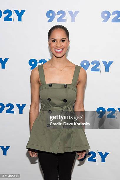 Misty Copeland arrives at the 92nd Street Y Presents: In Conversation With Misty Copeland And Amy Astley at 92nd Street Y on April 27, 2015 in New...