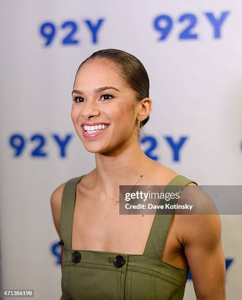 Misty Copeland arrives at the 92nd Street Y Presents: In Conversation With Misty Copeland And Amy Astley at 92nd Street Y on April 27, 2015 in New...