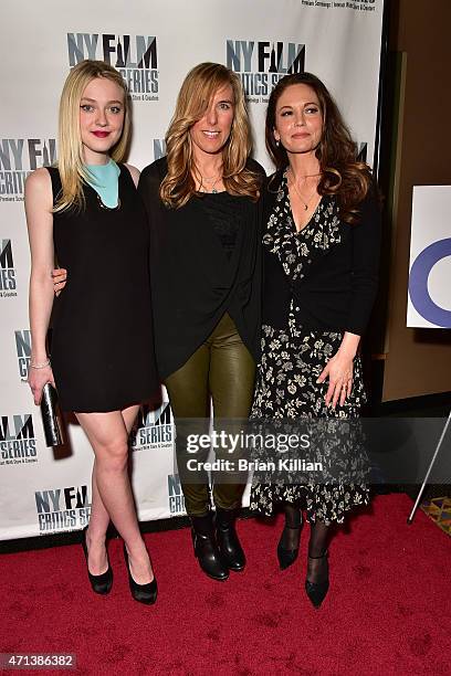 Dakota Fanning, Amy Berg, and Diane Lane attend the New York Film Critic Series Screening Of "Every Secret Thing" at AMC Empire 25 theater on April...