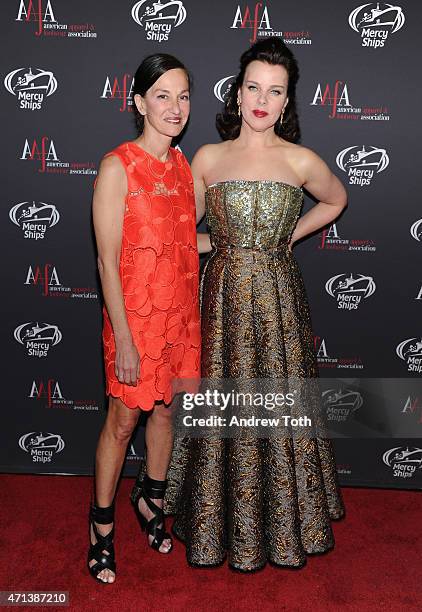 Cynthia Rowley and Debi Mazar attend the 2015 AAFA American Image Awards on April 27, 2015 in New York City.