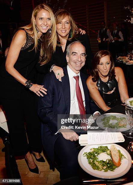 Ofira Sandberg, Lorraine Schwartz, John Hess and Donna Karan attend the 42nd Chaplin Award Gala at Jazz at Lincoln Center on April 27, 2015 in New...