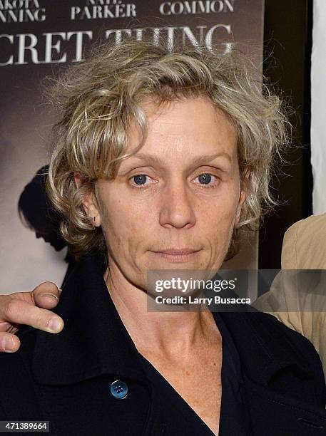 Producer Frances McDormand attends the New York Film Critic Series premiere of "Every Secret Thing" at AMC Empire 25 theater on April 27, 2015 in New...