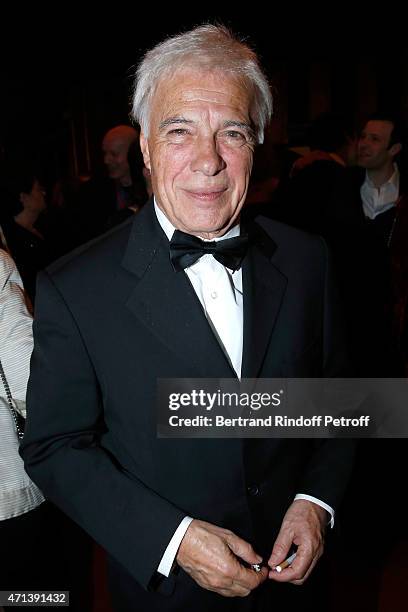 Humorist Guy Bedos attends the 27th 'Nuit Des Molieres' 2015. Held at Folies Bergere on April 27, 2015 in Paris, France.