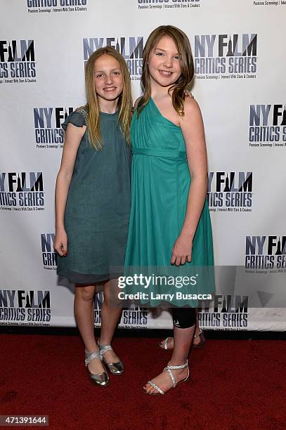 Actors Brynne Norquist and Eva Grace Kellner attend the New York Film Critic Series premiere of "Every Secret Thing" at AMC Empire 25 theater on...