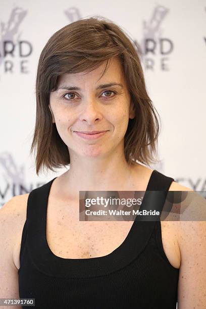Jeanine Serralles during the photo call for the Vineyard Theatre production of 'Gloria' at the New 42nd Street Studios on April 27, 2015 in New York...