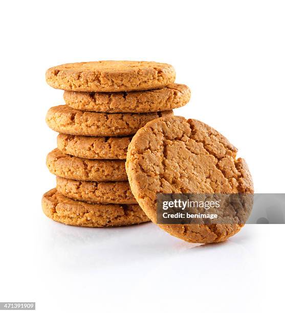 ginger snap cookies - ginger snap stock pictures, royalty-free photos & images