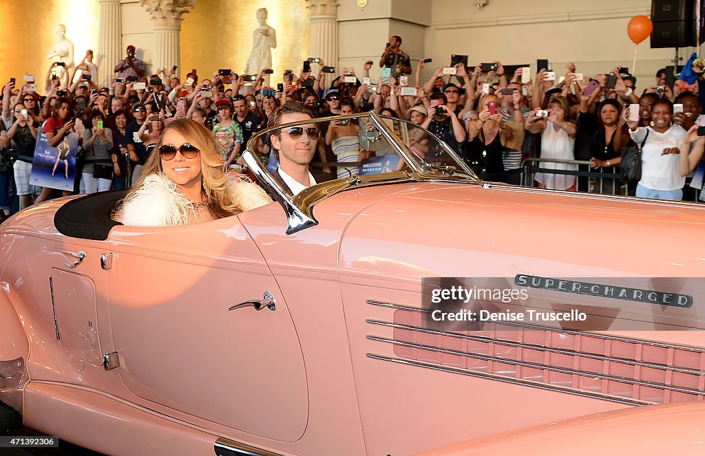 Mariah Carey Celebrates Official Arrival At Caesars Palace In Las Vegas