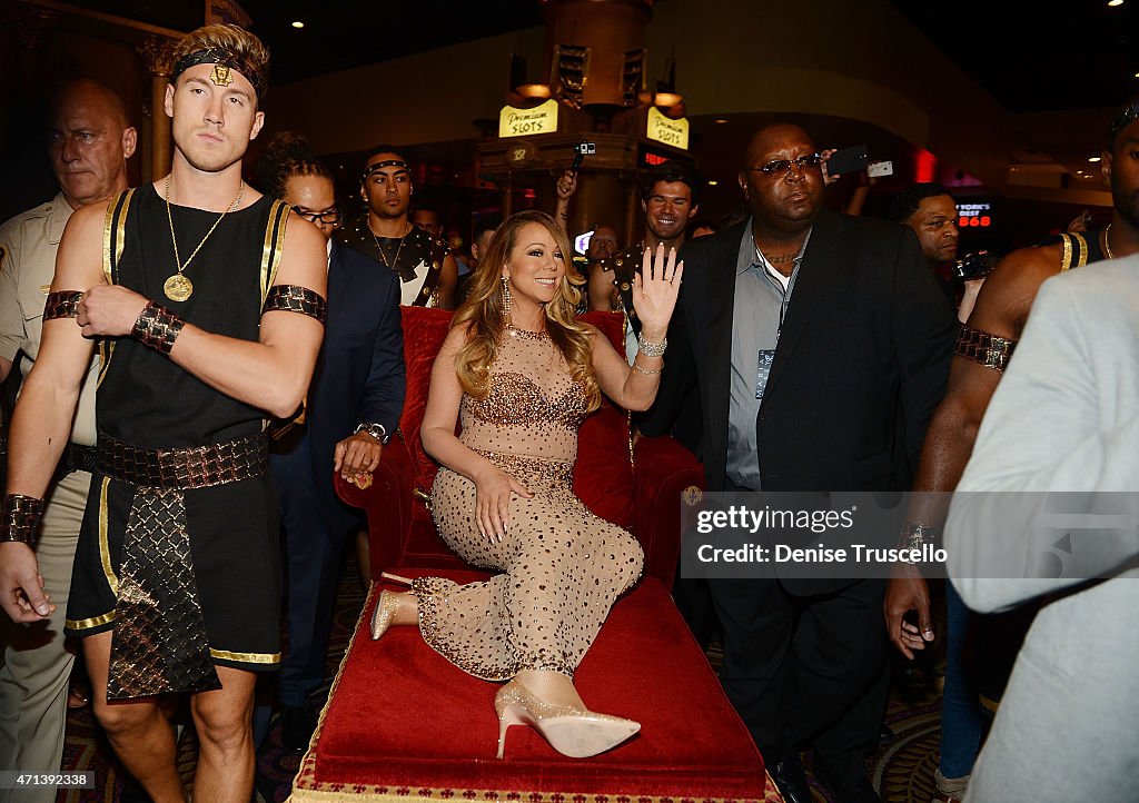 Mariah Carey Celebrates Official Arrival At Caesars Palace In Las Vegas