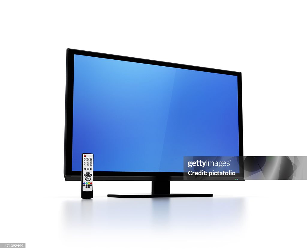 Azul pantalla de alta definición de 42 pulgadas con Control remoto