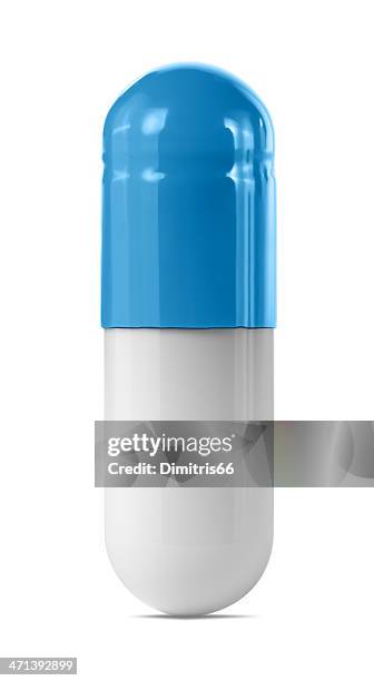 azul de cápsula - cápsula fotografías e imágenes de stock