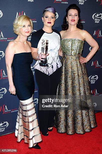President & CEO Juanita D. Duggan, Kelly Osbourne and actress Debi Mazar attend the 2015 AAFA American Image Awards on April 27, 2015 in New York...