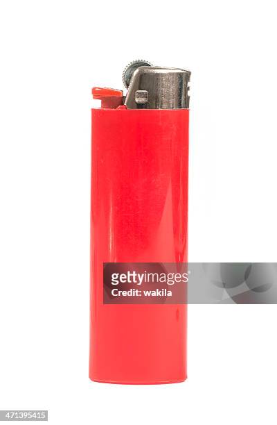 red lighter - red lighter - cigarette lighter stock pictures, royalty-free photos & images