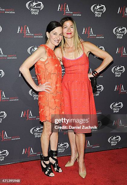 Cynthia Rowley and Jill Hennessy attend the AAFA American Image Awards at 583 Park Avenue on April 27, 2015 in New York City.