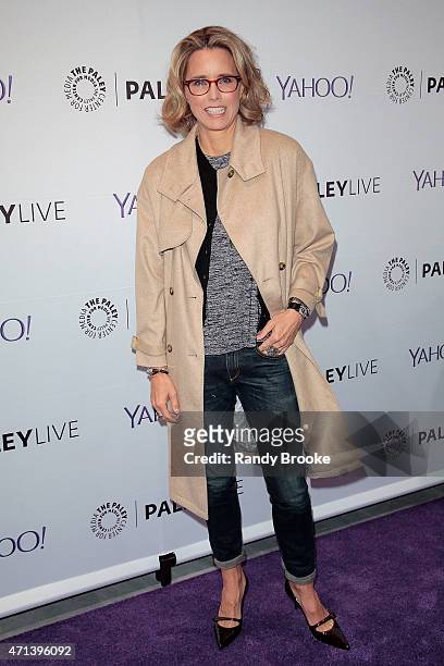 Actress Tea Leoni attends The Paley Center for Media presents an evening with "Madame Secretary" at Paley Center For Media on April 27, 2015 in New...
