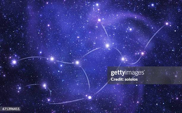 constellations. virgo (zodiacal) - virgo symbol stock pictures, royalty-free photos & images