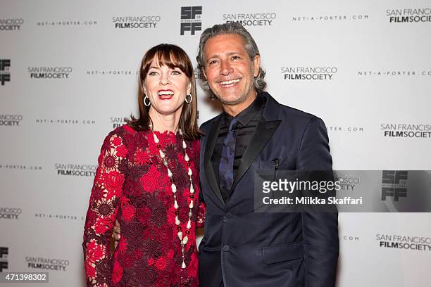 Ali Speer and Carlos Souza arrive at the Film Society Awards night at 58th San Francisco International Film Festival at The Armory on April 27, 2015...