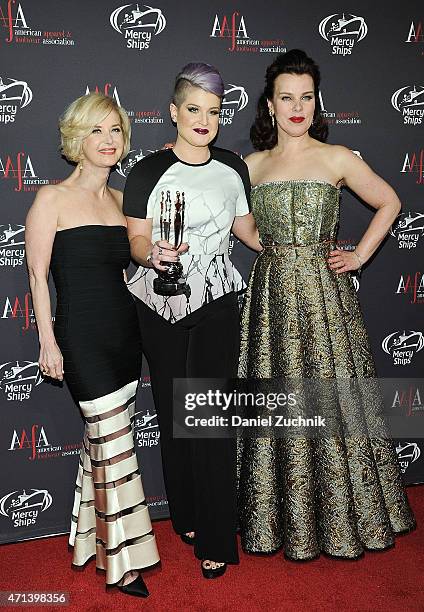 Juanita D. Duggan, Kelly Osbourne and Debi Mazar attend the AAFA American Image Awards at 583 Park Avenue on April 27, 2015 in New York City.