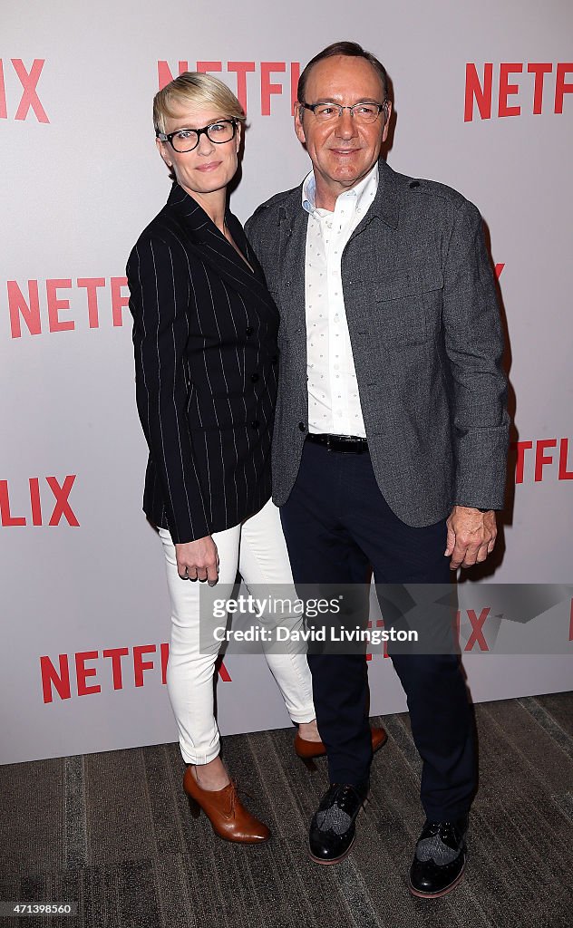 Netflix's "House Of Cards" Q&A Screening Event - Arrivals