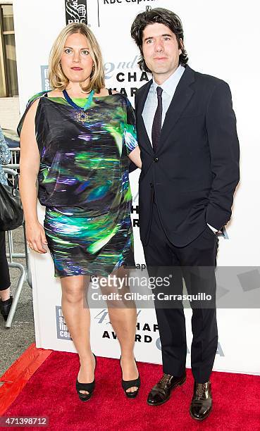 Mary Cameron Goodyear and screenwriter J.C. Chandor attend the 42nd Chaplin Award Gala at Alice Tully Hall, Lincoln Center on April 27, 2015 in New...