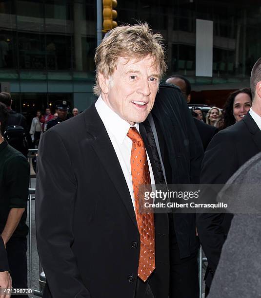 Honoree Robert Redford attends the 42nd Chaplin Award Gala at Alice Tully Hall, Lincoln Center on April 27, 2015 in New York City.