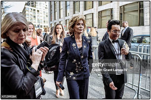 Jane Fonda attends the 42nd Chaplin Award Gala at Alice Tully Hall, Lincoln Center on April 27, 2015 in New York City.