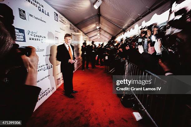 Honoree Robert Redford attends the 42nd Chaplin Award Gala at Alice Tully Hall, Lincoln Center on April 27, 2015 in New York City.