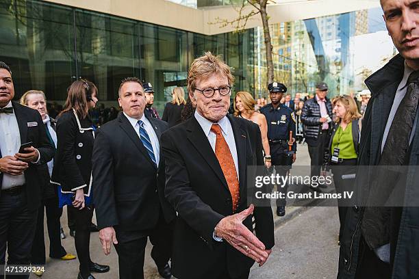 Honoree Robert Redford attends the 42nd Chaplin Award Gala at Alice Tully Hall, Lincoln Center on April 27, 2015 in New York City.