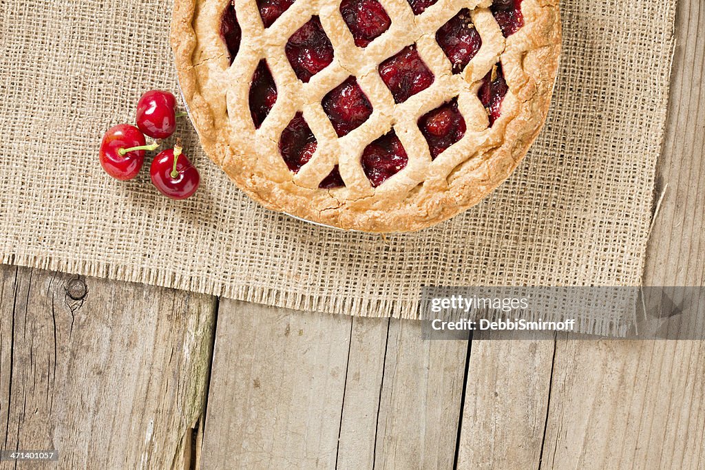 Cherry Pie And Some Fresh Cherries