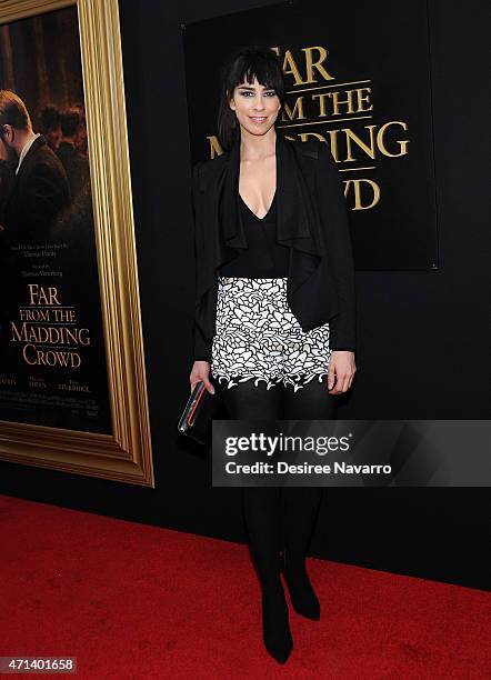Sarah Silverman attends the New York special screening of 'Far From The Madding Crowd' at The Paris Theatre on April 27, 2015 in New York City.