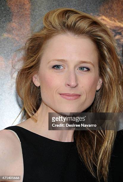 Actress Mamie Gummer attends the New York special screening of 'Far From The Madding Crowd' at The Paris Theatre on April 27, 2015 in New York City.