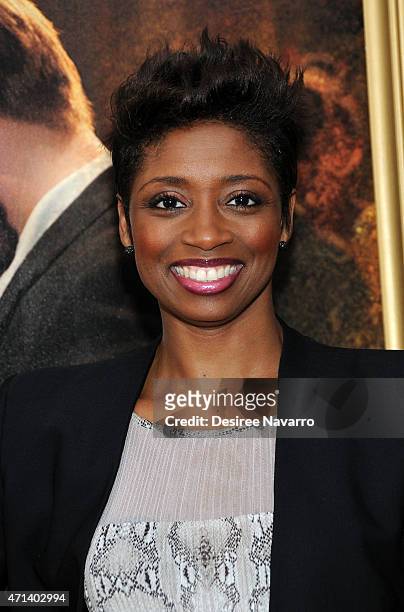 Actress Montego Glover attends the New York special screening of 'Far From The Madding Crowd' at The Paris Theatre on April 27, 2015 in New York City.