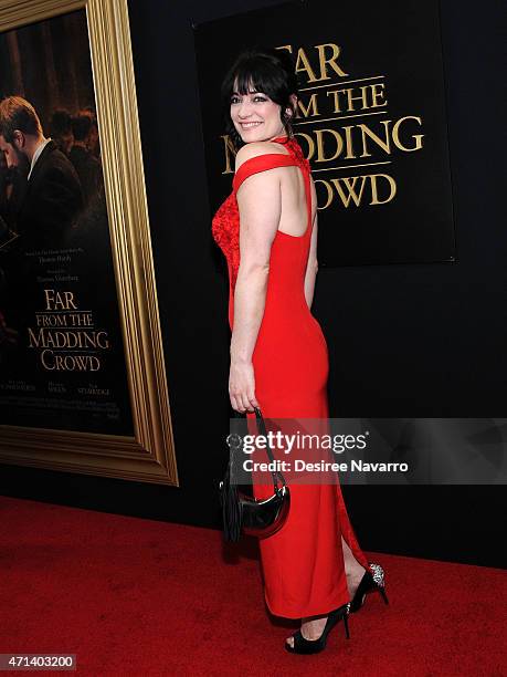 Actress Laura Michelle Kelly attends the New York special screening of 'Far From The Madding Crowd' at The Paris Theatre on April 27, 2015 in New...