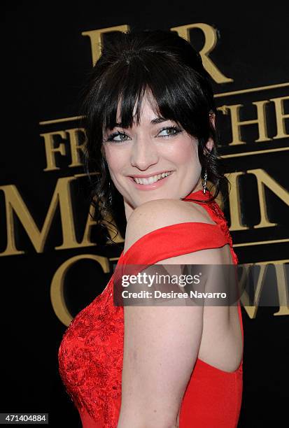 Actress Laura Michelle Kelly attends the New York special screening of 'Far From The Madding Crowd' at The Paris Theatre on April 27, 2015 in New...