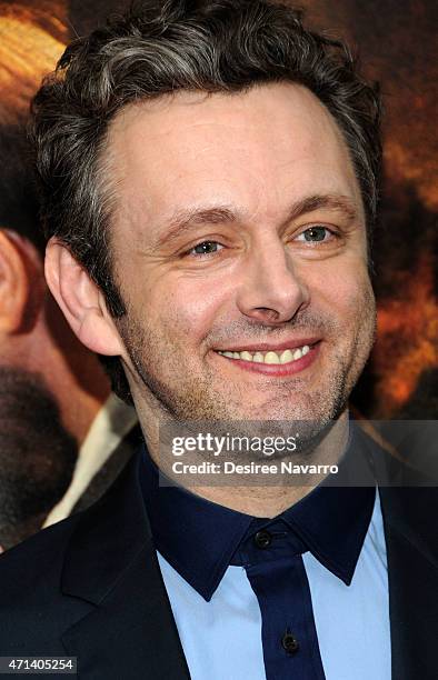 Actor Michael Sheen attends the New York special screening of 'Far From The Madding Crowd' at The Paris Theatre on April 27, 2015 in New York City.