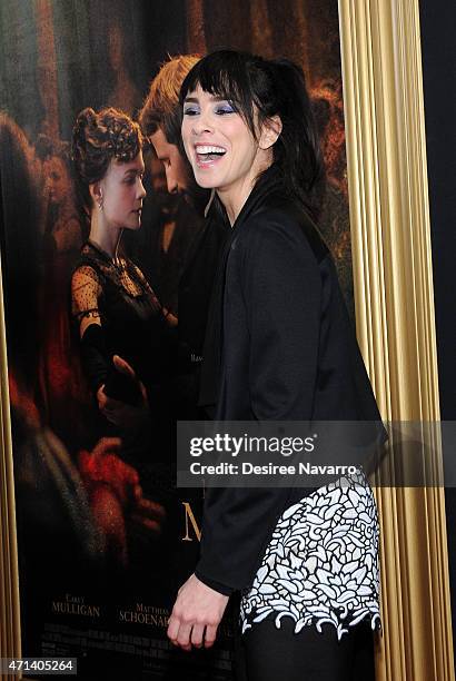 Sarah Silverman attends the New York special screening of 'Far From The Madding Crowd' at The Paris Theatre on April 27, 2015 in New York City.